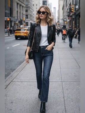 OLD NAVY Women’s Dark Wash Mid-Rise Curvy Jeans 10 Long